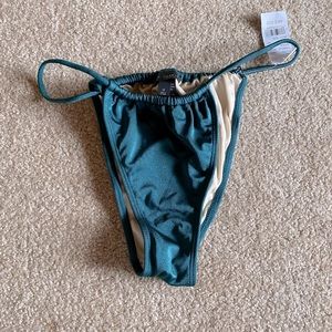 LA Hearts, blue/green bikini bottom